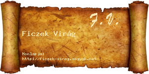 Ficzek Virág névjegykártya